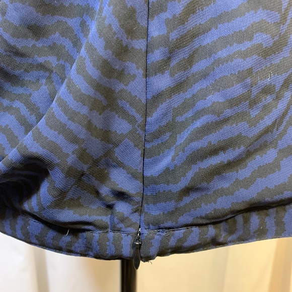 Gap Cowl Neck Navy & Black Striped Top - Picture 2 of 5